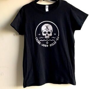 X the band tee size Medium black cotton excellent condition Exene John Billy DJ